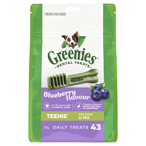 Greenies Blueberry Flavour Teenie Dog Dental Treats 340 g