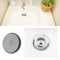 2PCS Kitchen Sink Drain Stopper 90mm 304 Stainless Steel Sealing Lid Sink Plug with Rubber Seal for 110mm Diameter Kitchen Sink Drain Hole