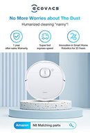 ECOVACS DEEBOT N8 Robot Vacuum Cleaner,dToF 2-in-1 Vacuum & Mopping,2300Pa Suction Power,Multi-Floor Mapping, Virtual Boundary,Carpet Detection