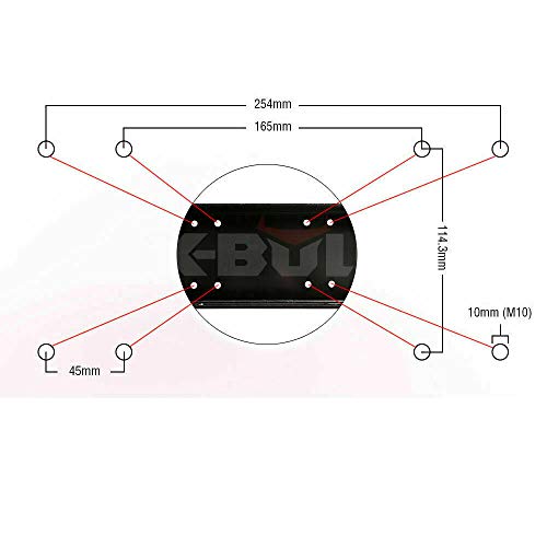 X-BULL Winch Mounting Plate Steel Universal Plate Cradle 8000lb-14500lb Trucks