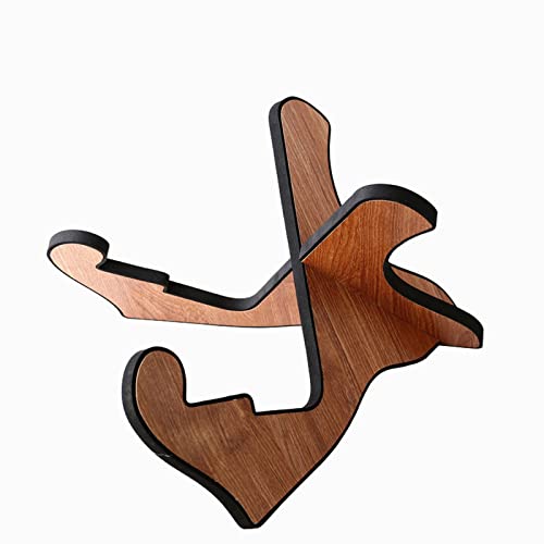 Guitar Stand Wood Universal Wooden Guitar Stand for Dreadnought Acoustic Classical Electric Bass Guitars (Step-shaped Guitar Stand)