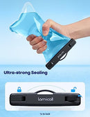 2PCS Lamicall Waterproof Phone Pouch Floating - [8.8" Soft 3D Seamless Design] IPX8 Water Proof Cell Phone Case for Beach, Dry Bag Beach Essentials for Cruise Travel, Protector for iPhone