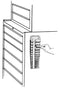 Lisle 40200 Red 3/8" Magnetic Socket Holder