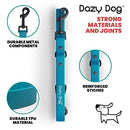 Dazy Dog Waterproof Dog Leash - Adjustable TPU Dog Lead with Reinforced Stitching - Durable Long Dog Lead for Small, Medium and Large Dogs. Long Leash Great for Training (Small/Medium, Teal)