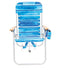 RIO Gear 4-Position Hi-Boy Backpack Beach Chair -Aluminum, Stripe