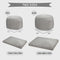 Homguava Chenille Bean Bag Chair, Variable Shape from Bean Bag to Matress, Convertible Beanbag Chair for Home, Living Room(Full, Grey)