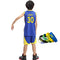 Stephen Curry Basketball Jerseys Sets for Kids,Golden State Warriors Youth # 30 Jersey-Boys and Girls Performance Training Tops + Shorts + Wristband,Children's Birthday Gifts(#30/Blue,M)