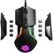SteelSeries Rival 600 Wired 7-Button 96-128g Gaming Mouse - Prism 3-Zone RGB Illumination - 12,000 CPI - TrueMove3+ Dual Optical Sensor - 0.5 Lift-Off Distance