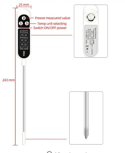 Digital Meat Thermometer TP300 Kitchen Cooking BBQ Food Thermometer Tool