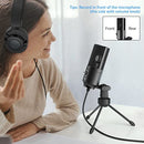 USB Microphone,Fifine Metal Condenser Recording Microphone For Laptop MAC Or Windows Cardioid Studio Recording Vocals, Voice Overs,Streaming Broadcast And YouTube Videos.(669B)