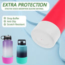 3 Pcs Silicone Protective Boot for Water Bottle, SENHAI Anti-Slip Water Bottle Bottom Sleeve Cover Accessories Compatible with MIRA, Hydro Flask, Simple Modern and Iron Flask Water Bottles