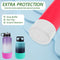 3 Pcs Silicone Protective Boot for Water Bottle, SENHAI Anti-Slip Water Bottle Bottom Sleeve Cover Accessories Compatible with MIRA, Hydro Flask, Simple Modern and Iron Flask Water Bottles