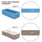 WBHome Inflatable Bath Tub PVC Portable Adult Bathtub Bathroom SPA with Electric Air Pump, Cup Holder, Phone Pocket, 118 inch Long Pipe, Grey