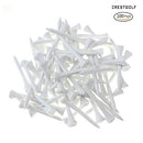 Crestgolf Wood Golf Tees 2-1/8 inch Pack of 100 (White)