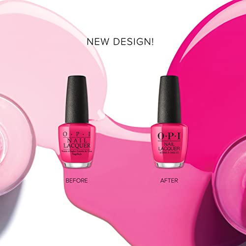 OPI Nail Lacquer, Up to 7 Days of Wear, Chip Resistant and Fast Drying Nail Polish, Chocolate Moose