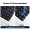 Hertber-24 Pack Acoustic Panels Sound Proof Foam 12 x 12 x 2 Inches Acoustic Foam Pyramid Black Sound Panels For Wall Sound Absorbing