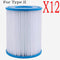 12X Swimming Pool Pump Compatible with Bestway 58094 Type II Cartridge Filter 58383 58386
