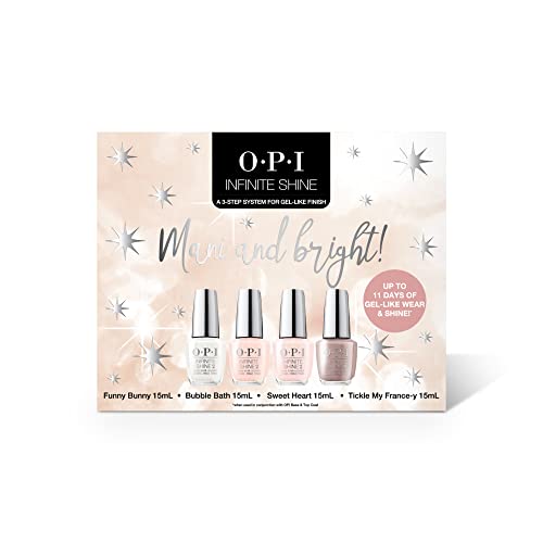 OPI Mani and Bright! IS Quad (Funny Bunny, Bubble Bath, Sweet Heart, Tickle My France-y)