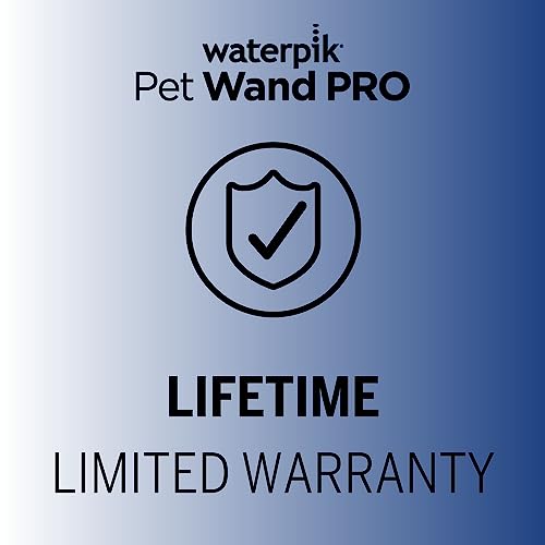 Waterpik Pet Wand Pro Dog Shower Attachment for Fast and Easy Dog Bathing and Cleaning, Indoor and Outdoor Sprayer Includes 8-Foot Flex Hose, Blue/Grey, PPR-252E
