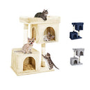 Taily 85CM Cat Scratching Post Cats Tree Gym House Condo Pet Furniture Kitten Scratcher Tower Suitable for Medium to Large Cats Beige
