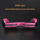 RIDEO Q3-C Hoverboard Electric Scooter UL 2272 DC 36v Brushless Dual Hub Motor 6.5 inch Wheels LED Light Bluetooth Music - Pink