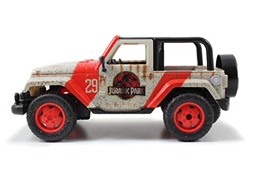 Jada Toys Jurassic World 1:16 Wrangler RC Remote Control Car 2.4 GHz, Toys for Kids and Adults, 97054
