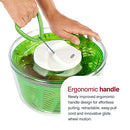 Zyliss Easy Spin Salad Spinner, 4-6 Servings, Green