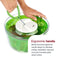 Zyliss Easy Spin Salad Spinner, 4-6 Servings, Green