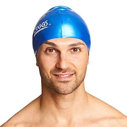 Zoggs Unisex Silicone Swimming Cap, Royal Blue, One Size UK