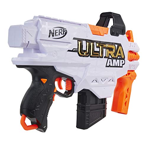 Hasbro Nerf Ultra - Amp Blaster - Us Version - Motorized - 6 Dart Clip - 6 Nerf Ultra Darts - Compatible Only With Nerf Ultra Darts - Toys For Kids - F0954 - Ages 8+