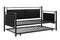 DHP Astoria Metal and Upholstered Daybed and Trundle, Black