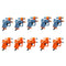 NERF Elite - Ace SD-1 Party Pack - 10 Blasters and 20 Official Nerf Elite Darts - 2 Colours to Create Teams - Amazon Exclusive - Outdoor Games and Toys for Kids - Boys and Girls - F2826 - Ages 8+