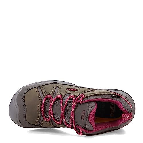 KEEN Women's Circadia Waterproof Shoes Steel Grey Boysenberry 9 US