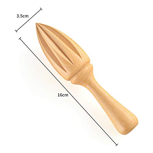 Lemon Cone Juicer Squeezer Wooden Manual Press Juicer Fruit Reamers for Lemon Juice, Lime Juice, Orange Juice, Citrus Fruits