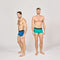 JustWears Trunks - Pack of 2 | Anti Chafing No Ride Up Organic Underwear for Men | Perfect for Everyday Wear or Sports like Walking Cycling & Running, Blue & Green, M