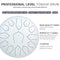 MUSCELL Steel Tongue Drum 12 Inches 13 Notes, Hand Drum with Bag, Music Book, Drumsticks, Mallet Holder and Finger Paddles, Thickened Carbon Steel, Continuous Echo for Meditation or Yoga (White)