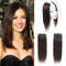 (36cm, Dark Brown) - 2 Pieces Dark Brown Human Hair Clip in Hair Extensions 36cm,Straight Hairpiece about 25g/pc,total 50g