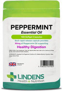 Lindens Essential Oil of Peppermint 100 Capsules 50mg Rapid Release High Potency