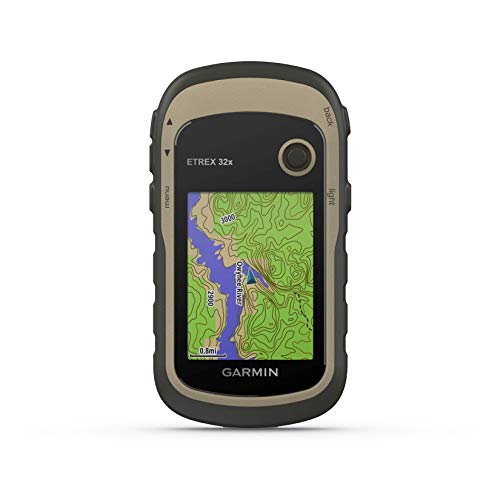 Garmin eTrex 32x Outdoor Handheld GPS Unit with 3-axis Compass and Barometric Altimeter, Brown