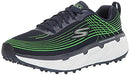 Skechers Men's Go Ultra Max Spikeless Golf Shoe, Navy/Lime, 10 US
