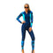 Full Body Scuba Rash Guard Dive Skin UV Swimwear Sport Skins for Men Women, Long Sleeve One Piece Front Zipper Diving Wetsuit for Surfing Swimming Snorkeling Canoeing