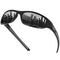 Duduma Sports Polarized Sunglasses for Men Women Baseball Cycling Golf Fishing Sun Glasses UV Blocking TR8116 (black frame with black lens)