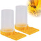 Mikimiqi 2 Pack Beehive Beekeeping Water Dispenser Bee Drinking Beekeeping Equipment Honey Beehive Entrance Feeder Nest Beekeeper Tools (White and Yellow)