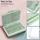 FYY Pill Organizer, Travel Pill Cases, Weekly Pill Case Organizer 7 Day, 9 Compartments Portable Travel Pill Box for Pocket Purse,Daily Pill Container for Medicine Vitamin Holder Container,Green