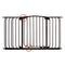 Dreambaby Chelsea Hallway Auto-Close Security Baby Safety Gate - with 9cm & 18cm Extensions - Fits Openings 97.5-133cm Wide & 75cm Tall - Black - Model F790B