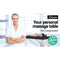 Zenses Massage Table 75cm Portable 3 Fold Wooden Beauty Bed Black