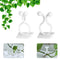 Plant Climbing Wall Fixture Clips Garden Vegetable Plant Support Binding Clip Invisible Wall Vines Fixture Wall Sticky Hook Vines Self-Adhesive Hook Clip Vines Holder for Home Decoration KL-3-100pcs