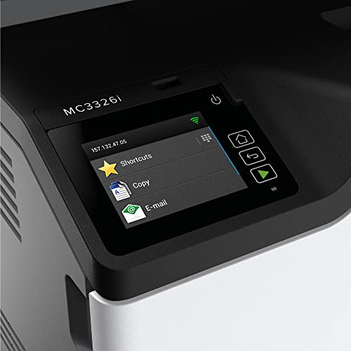 Lexmark MC3326i Colour Multifunction Laser Printer with Print, Copy, Cloud Fax, Scan and Wireless Capabilities, Full-Spectrum Security, 3 Year Guarantee and Prints Up to 24 ppm (UK Version)