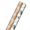 Hallmark Kraft Recyclable Christmas Wrapping Paper with Cut Lines (2 Rolls: 150 Sq. Ft. Ttl) Green Trees on White, White Pine Cones on Brown Kraft for Holidays, Hanukkah, Winter Solstice, Weddings, 0005JXW1203