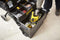 STANLEY FATMAX Cantilever Rolling Toolbox Trolley, 4 Level Workstation with Portable Tote Tray for Tools and Small Parts, 1-94-210